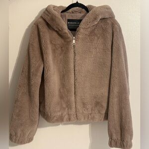 Bagatelle Tan Faux Fur Jacket